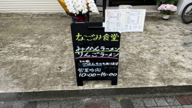 なごみ食堂 静岡市葵区両替町 みかんやりんごのラーメンが大人気